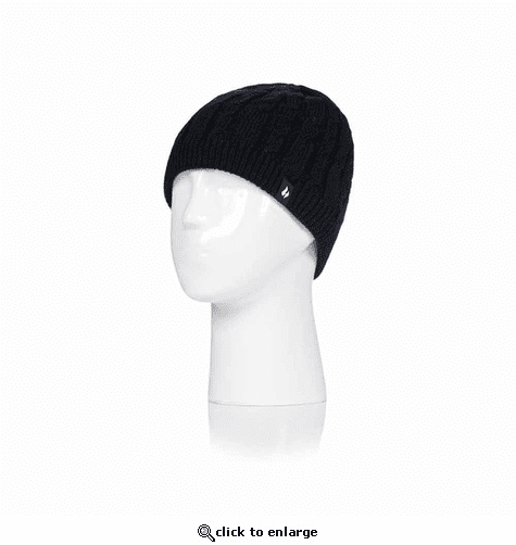 Heat Holders Women's Alesund Solid Cable Knit Hat - Black #HHL03054 Heat Holders Women's Alesund Solid Cable Knit Hat - Black #HHL03054