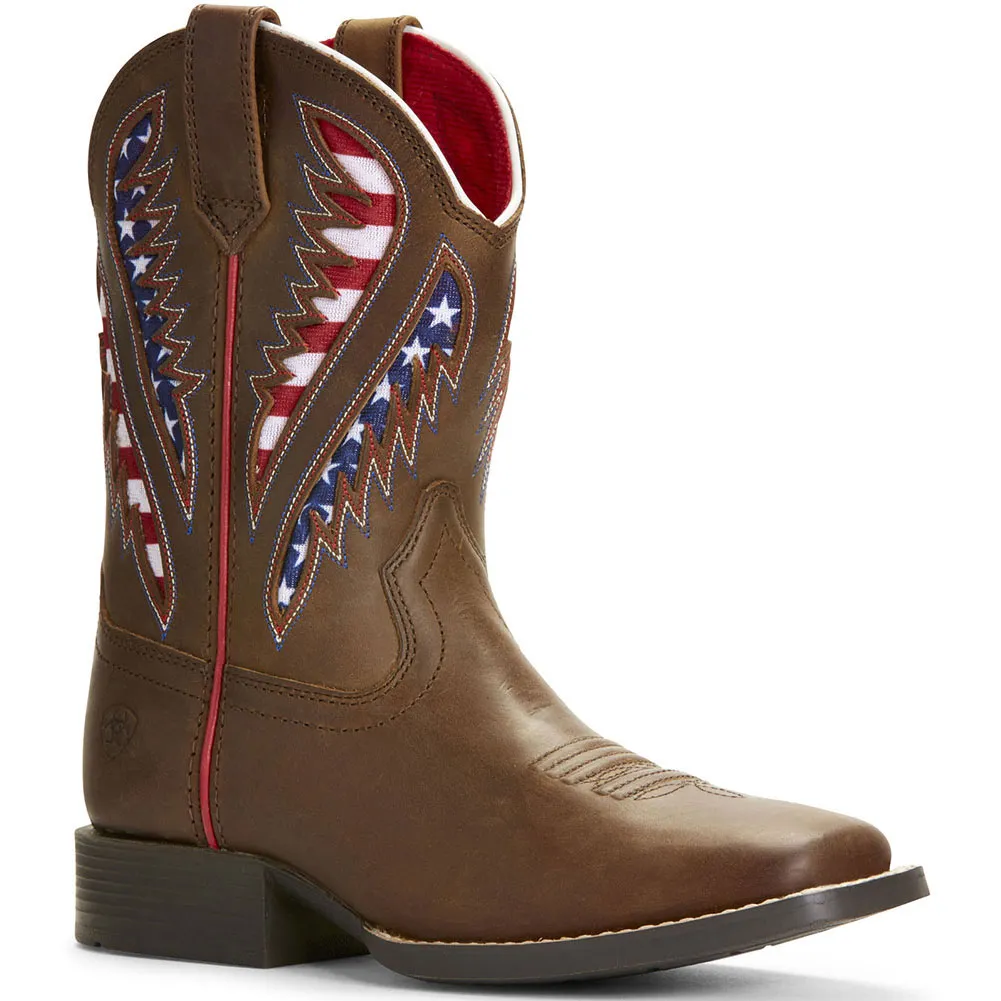 Ariat Kid's Quickdraw VentTEK Western Boots - Cowboy Brown #10027304 Ariat Kid's Quickdraw VentTEK Western Boots - Cowboy Brown #10027304