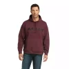 Ariat Men's Basic Malbec Heather Logo Hoodie