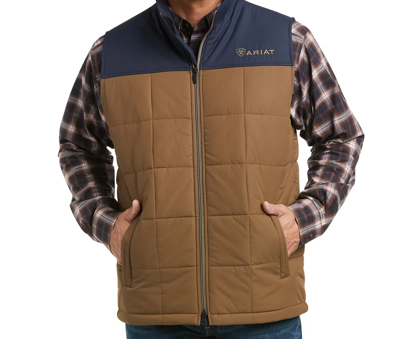 Ariat Men's Colorblock Cruis Conceal Carry Insulated Vest NAVY Ariat Men's Colorblock Cruis Conceal Carry Insulated Vest Navy