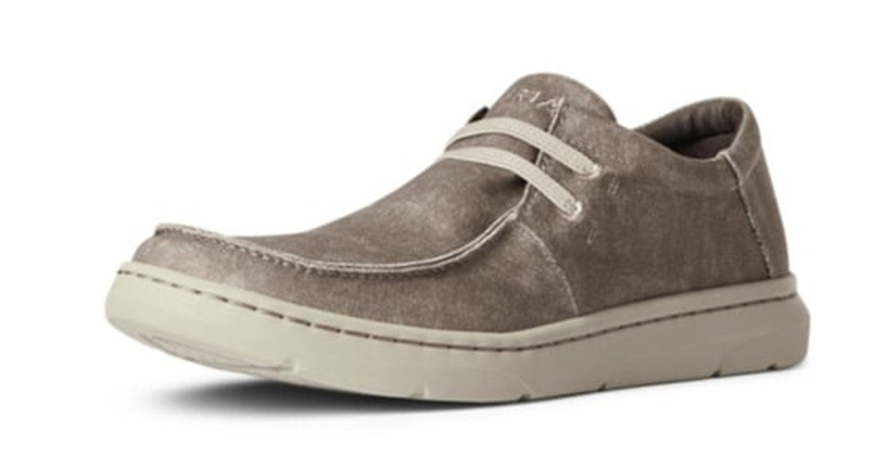 Ariat Men's Hilo Stretch Brown Canvas Slip On Shoe #10038389 Ariat Men's Hilo Stretch Brown Canvas Slip On Shoe #10038389