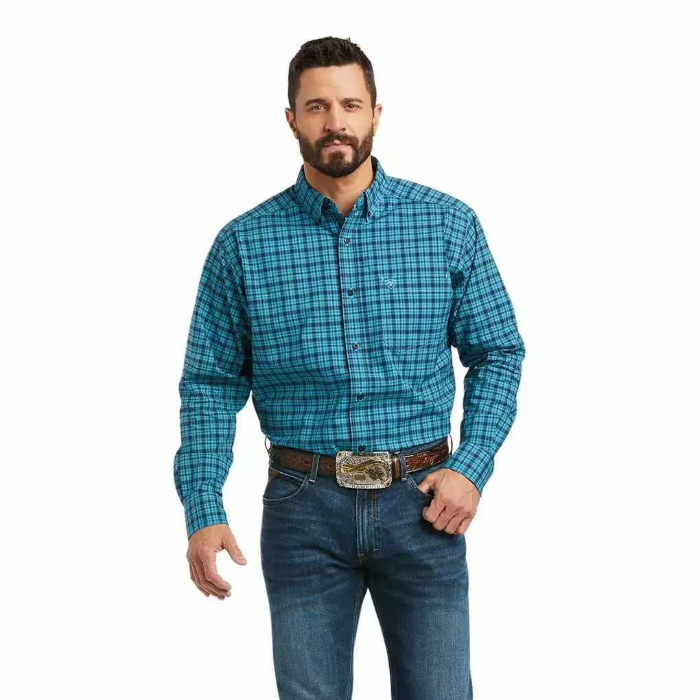 Ariat Men's Ocean Glow Pro Purcell Classic Long Sleeve Shirt #10037053 Ariat Men's Ocean Glow Pro Purcell Classic Long Sleeve Shirt #10037053