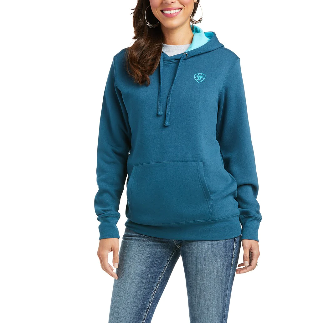 Ariat Women's REAL Arm Logo Eurasian Hoodie #10037575 Ariat Women's REAL Arm Logo Eurasian Hoodie #10037575