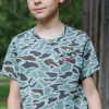 Burlebo Youth Pocket Tee - Retro Duck Camo