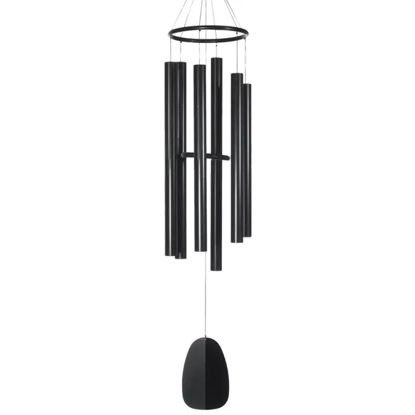 Woodstock Wind Chimes Bells Of Paradise Black 68" #BPK68 Woodstock Wind Chimes Bells Of Paradise Black 68" #BPK68