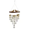 Woodstock Chimes Love Birds Capiz Chime Natural #BIRDN