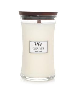 Woodwick Large White Teak #93039