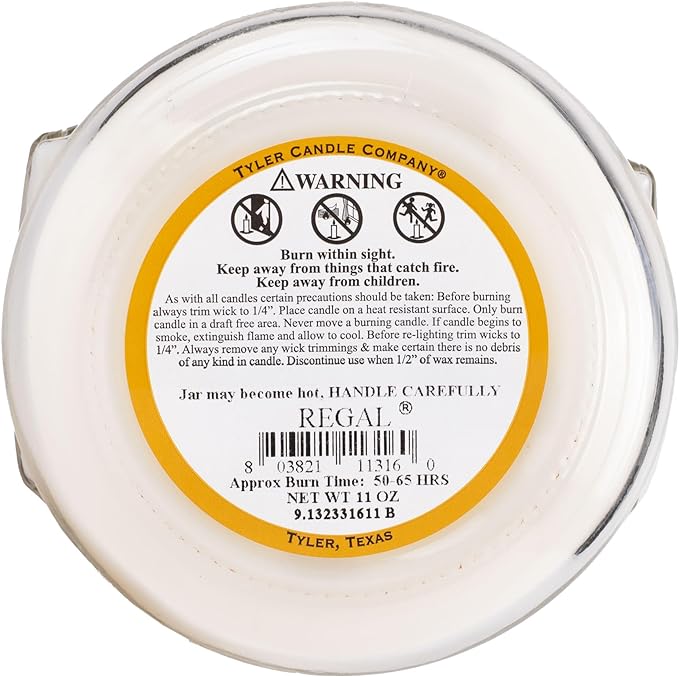 Tyler Candle Company 11 Oz Regal #TCC11316 Tyler Candle Company 11 Oz Regal #TCC11316