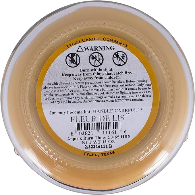 Tyler Candle Company 11 Oz Fleur De Lis #TCC11161 Tyler Candle Company 11 Oz Fleur De Lis #TCC11161