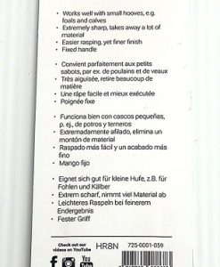 Diamond Farrier Hoof Mini Rasp, Ergonomic Handle 13in #HR8N