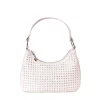 Omg Accessories White Rhinestone Crescent Bag #OMG-MH116