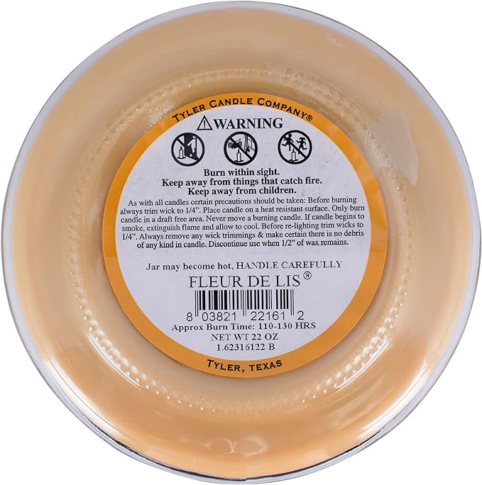 Tyler Candle Company 22 Oz Fleur De Lis #TCC22161 Tyler Candle Company 22 Oz Fleur De Lis #TCC22161