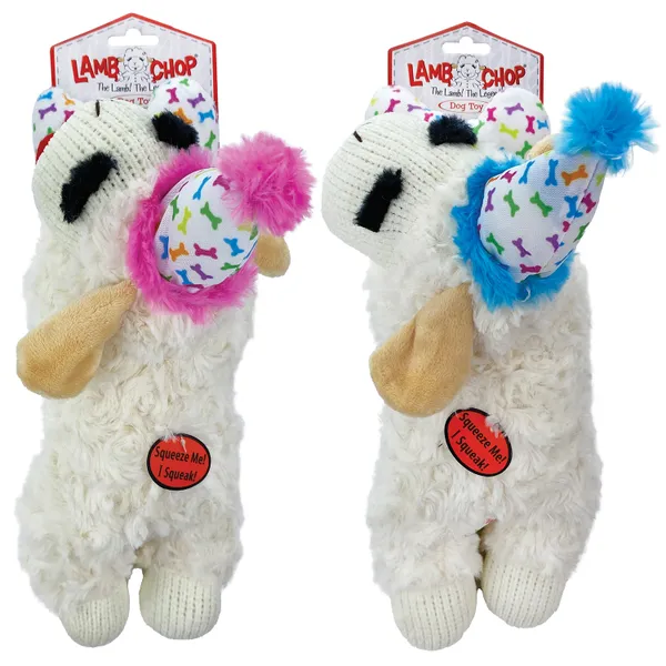 Multipet Birthday Lamb Chop with Birthday Hat Dog Toy #MP48706 Multipet Birthday Lamb Chop with Birthday Hat Dog Toy #MP48706