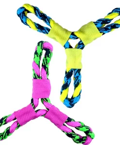 Pet Park Blvd Paracord Rop Twisted Tri-Flyers #US2049