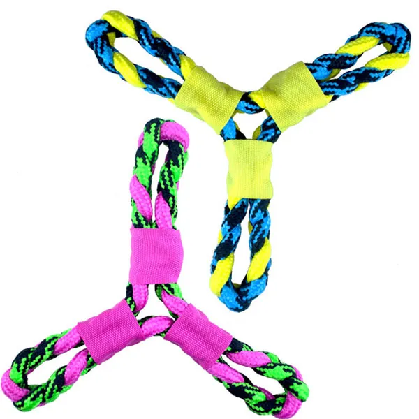Pet Park Blvd Paracord Rop Twisted Tri-Flyers #US2049 Pet Park Blvd Paracord Rop Twisted Tri-Flyers #US2049