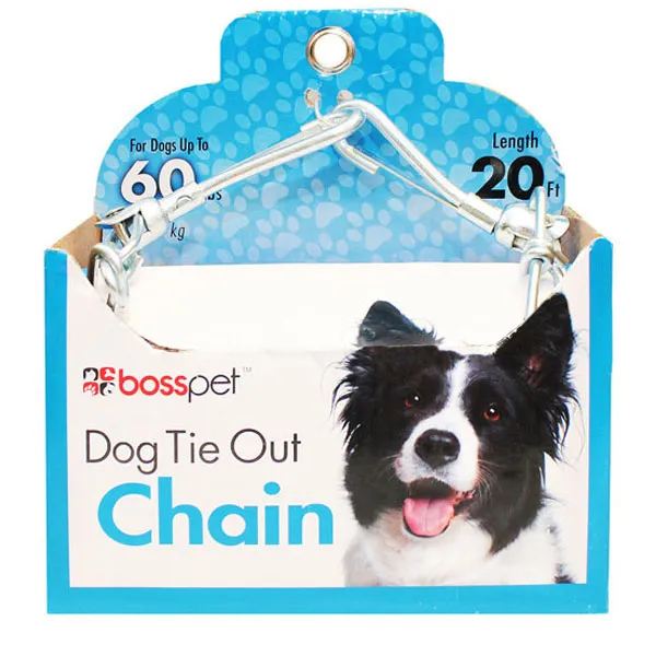 Boss Pet Large Twist Chain Tie-Outs #ZD4301 Boss Pet Large Twist Chain Tie-Outs #ZD4301