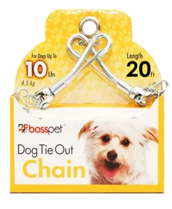 Boss Pet Small Swivel Snap Twist Chain Tie-Outs #ZD5301