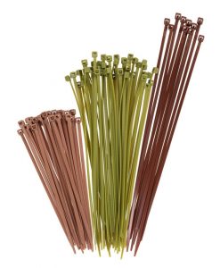 Allen Vanish Hunting Blind Cable Ties 100-Pack Green/Brown/Tan #15823