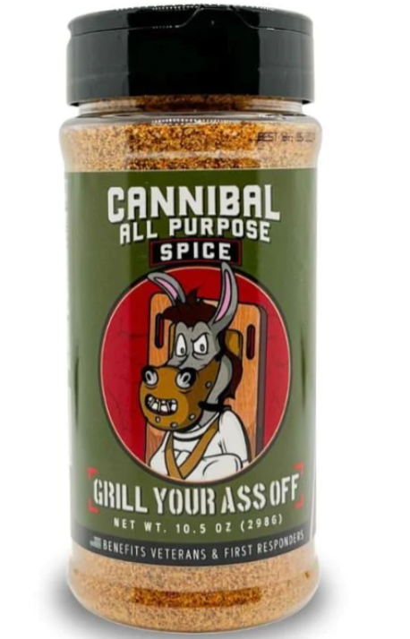 Grill Your Ass Off Cannibal All Purpose Spice 10.5 Oz. Grill Your Ass Off Cannibal All Purpose Spice 10.5 Oz.