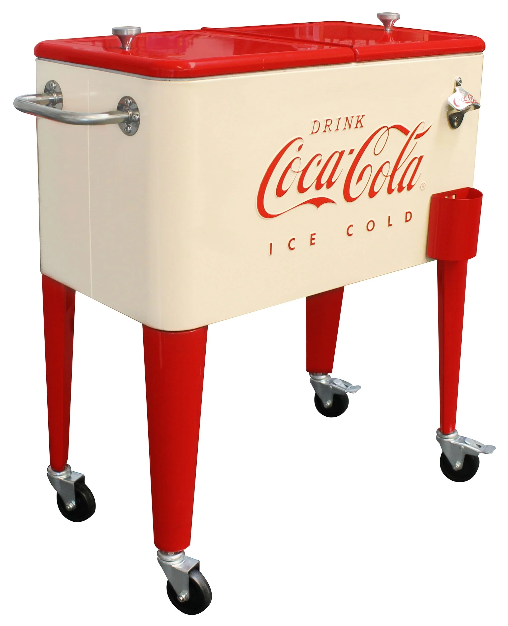 Leigh Country Coca-Cola Cream Retro Cooler #CP98111 Leigh Country Coca-Cola Cream Retro Cooler #CP98111
