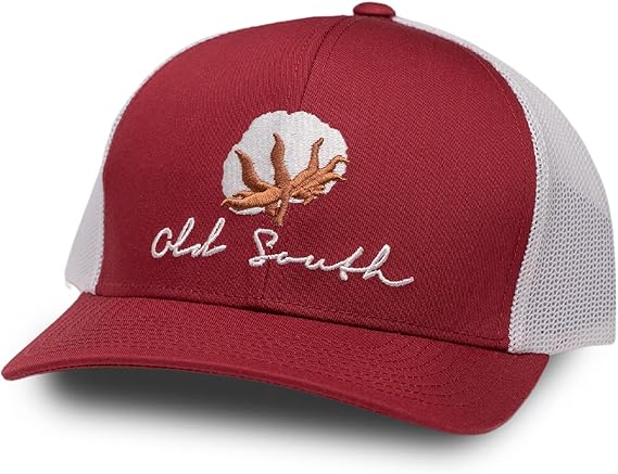 Old South Cotton Cardinal White Hat #NSCOTCAR Old South Cotton Cardinal White Hat #NSCOTCAR