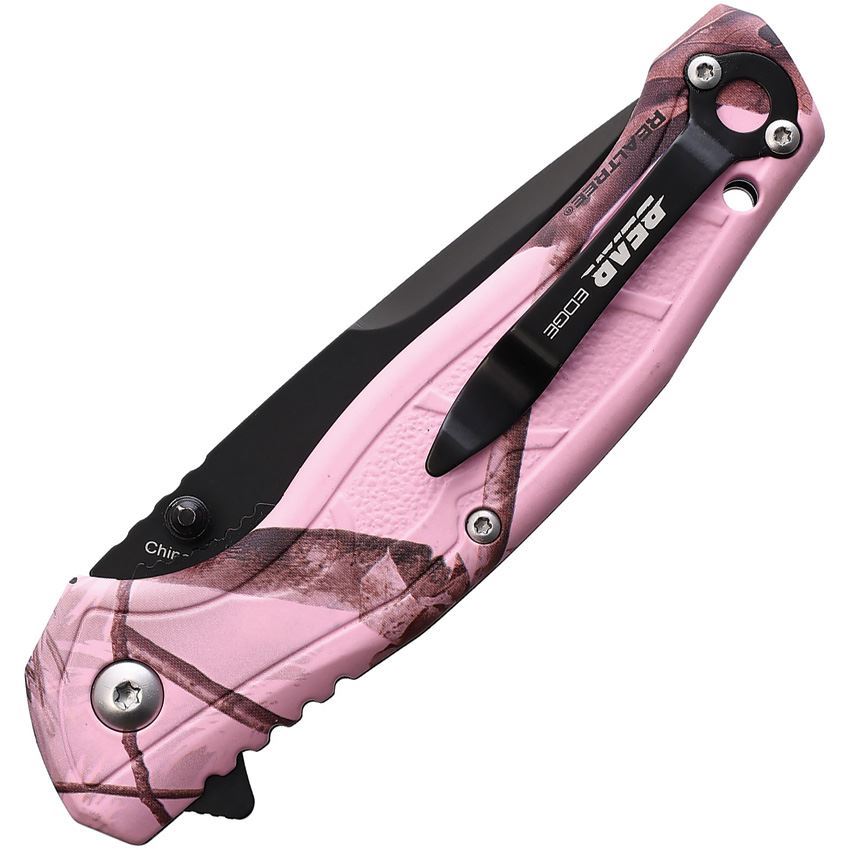 Bear & Son Brisk 2.0 Knife Pink Realtree Handles #61536. Bear & Son Brisk 2.0 Knife Pink Realtree Handles #61536