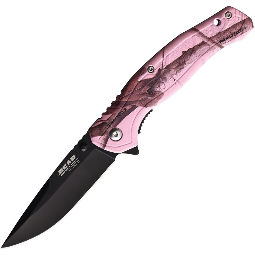 Bear & Son Brisk 2.0 Knife Pink Realtree Handles #61536 Bear & Son Brisk 2.0 Knife Pink Realtree Handles #61536