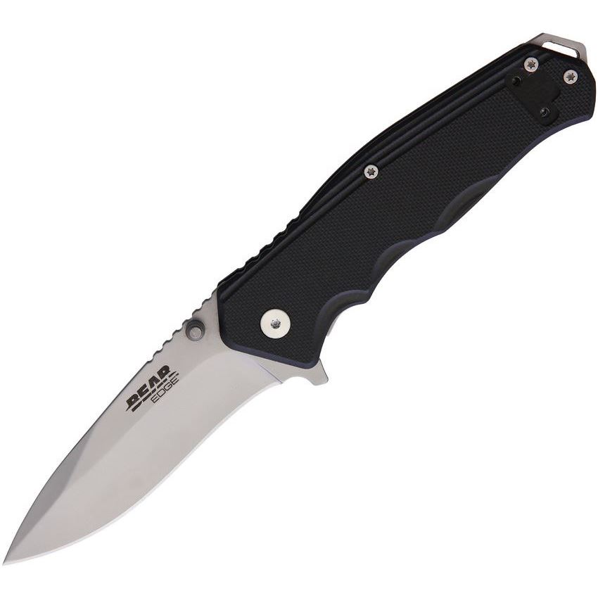 Bear & Son Sideliner Linerlock Knife Black G10 Handles #61102B Bear & Son Sideliner Linerlock Knife Black G10 Handles #61102B