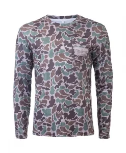 Fieldstone Youth Dry-Fit Pocketed Long Sleeve Camo T-Shirt #149Y