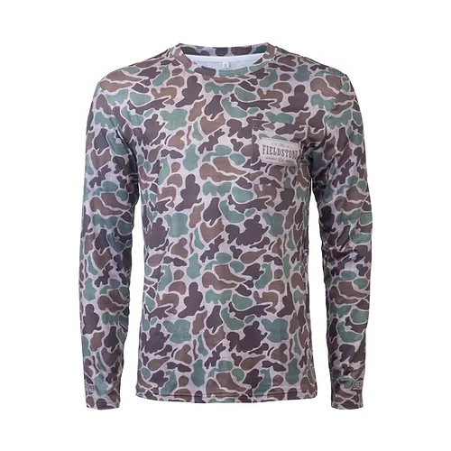 Fieldstone Youth Dry-Fit Pocketed Long Sleeve Camo T-Shirt #149Y Fieldstone Youth Dry-Fit Pocketed Long Sleeve Camo T-Shirt #149Y