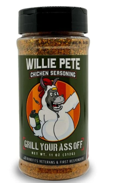 Grill Your Ass Off Willie Pete Chicken Seasoning 11 Oz. Grill Your Ass Off Willie Pete Chicken Seasoning 11 Oz.
