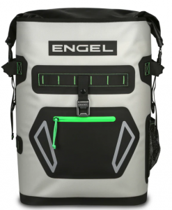 Engel Roll Top High Performance Backpack Cooler - Light Gray/Lime #BP25-LG Lime