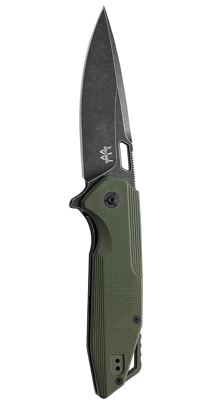 OD GREEN - BLACK Williams Knife Company RX-T Flipper - OD Green/Black #WKC-EDC-005-03