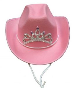 Parris Manufacturing Pink Cowgirl Hat With Crown #5110