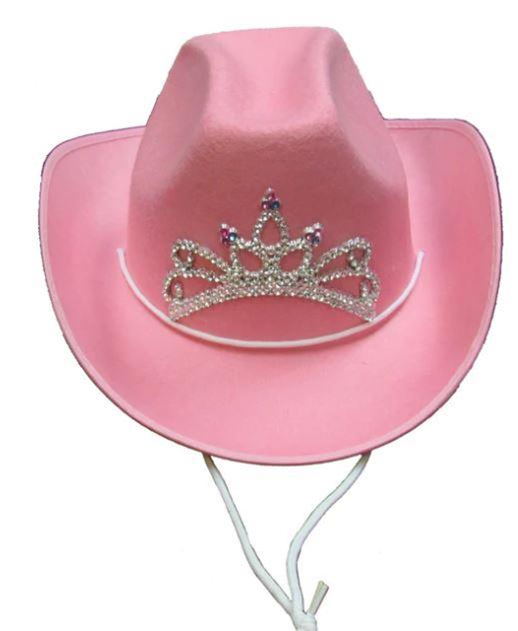 Parris Manufacturing Pink Cowgirl Hat With Crown #5110 Parris Manufacturing Pink Cowgirl Hat With Crown #5110