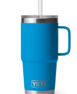 Yeti Rambler 25 Oz. Mug W/ Straw Lid - Big Wave Blue #21071502678