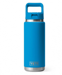 Yeti Rambler 26 Oz. Straw Bottle W/ Straw Cap - Big Wave Blue #21071503660