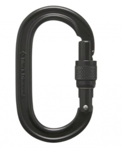 Black Diamond Oval Keylock Screwgate Carabiner #BDOC202106