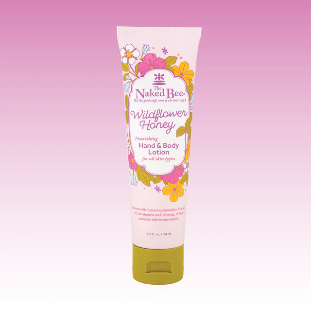 The Naked Bee 2.5 oz. Wildflower Honey Nourishing Hand & Body Lotion #NBLWH-T2.5 The Naked Bee 2.5 oz. Wildflower Honey Nourishing Hand & Body Lotion #NBLWH-T2.5