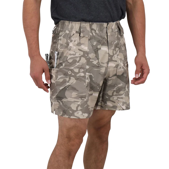 Aftco Men's Khaki Camo The Original Fishing Short Aftco Men's Khaki Camo The Original Fishing Short