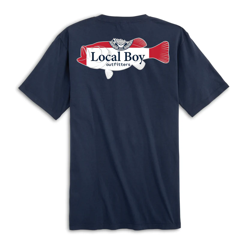 Local Boy Men's Bud Bass T-Shirt #L1000352CHB Local Boy Men's Bud Bass T-Shirt #L1000352CHB