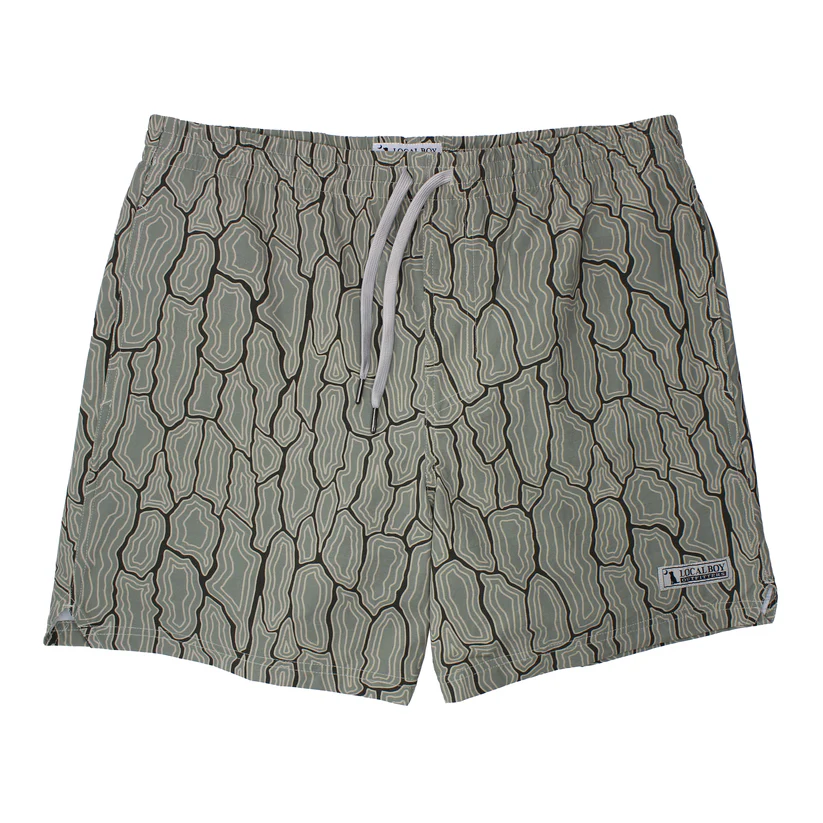 Local Boy Men's Swim Trunks - Topo Timber #L1600013TTIM Local Boy Men's Swim Trunks - Topo Timber #L1600013TTIM