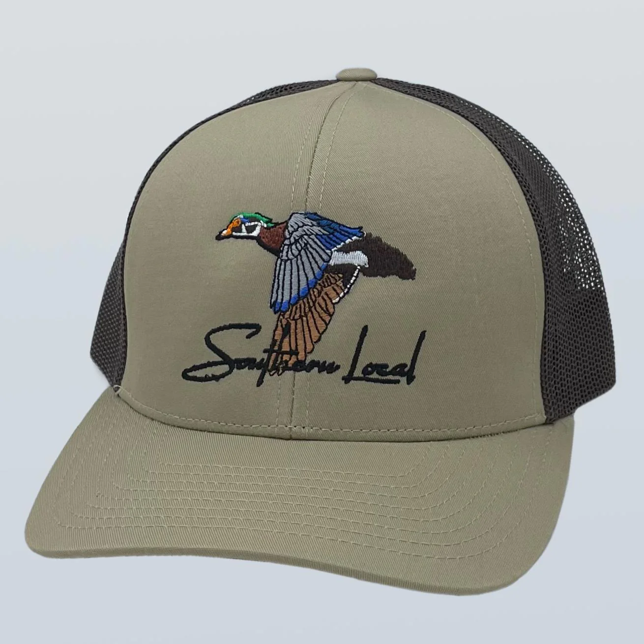 Southern Snap Woodie Trucker Hat - Khaki/Brown #739845373429 Southern Snap Woodie Trucker Hat - Khaki/Brown #739845373429