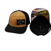 The Heartbeat Brand Alabama 6 Panel Hat - Cork/Black #AL-6CKBMSHB