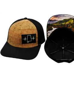 The Heartbeat Brand Alabama 6 Panel Hat - Cork/Black #AL-6CKBMSHB