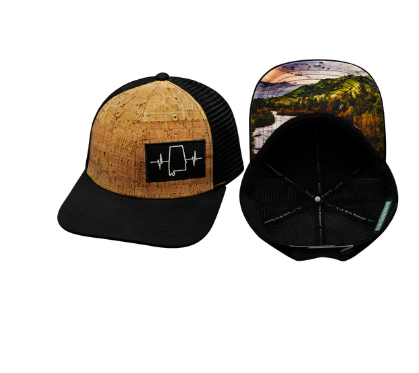 The Heartbeat Brand Alabama 6 Panel Hat - Cork-Black The Heartbeat Brand Alabama 6 Panel Hat - Cork/Black #AL-6CKBMSHB