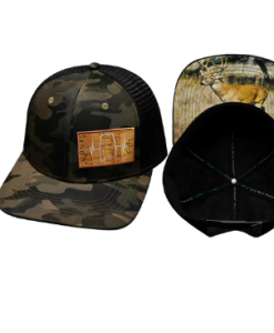 The Heartbeat Brand Alabama 6 Panel Hat - Tan Camo/Black #AL-6TCMOMSHB