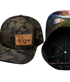 The Heartbeat Brand Fishing 6 Panel Hat - Camo Tan #FISH-TCMOTNPCKLSCMOTN