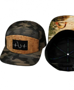 The Heartbeat Brand Fishing 7 Panel Hat - Cork/Tan Camo #FISH-7PCKCMOTLSCMOT