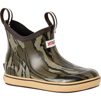 XKABMOB XTRATUF Big Kids' Ankle Deck Boot - Mossy Oak Bottomland #XKABMOB